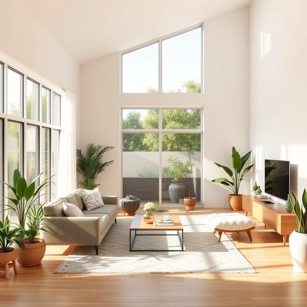 A bright, modern living room &mdash; the kind of Bay Area rental we cover